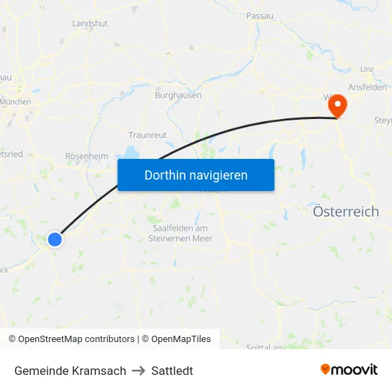 Gemeinde Kramsach to Sattledt map