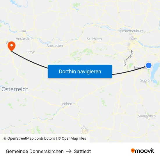Gemeinde Donnerskirchen to Sattledt map