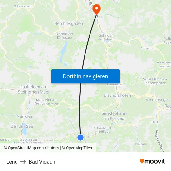 Lend to Bad Vigaun map