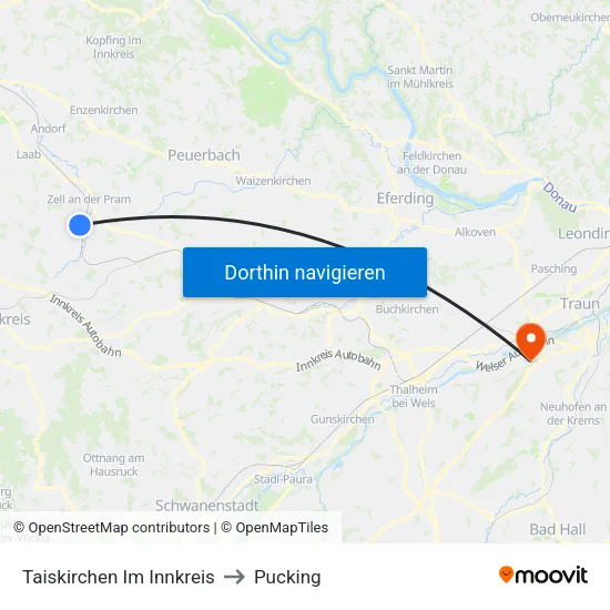 Taiskirchen Im Innkreis to Pucking map