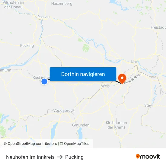 Neuhofen Im Innkreis to Pucking map