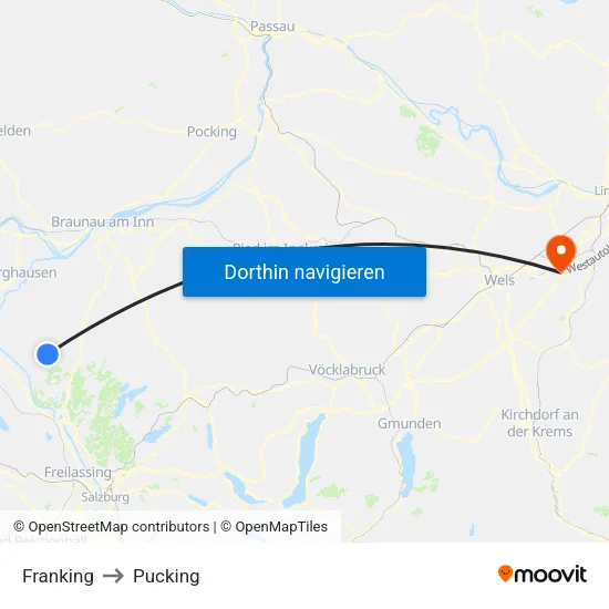 Franking to Pucking map