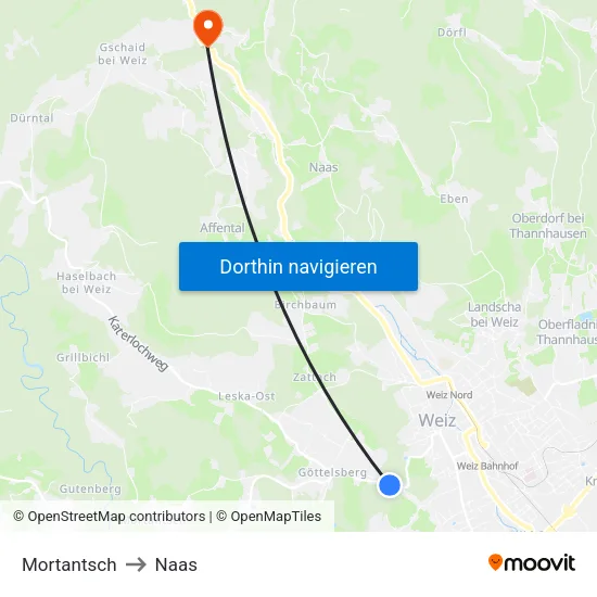 Mortantsch to Naas map