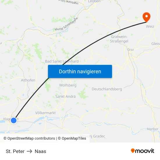 St. Peter to Naas map