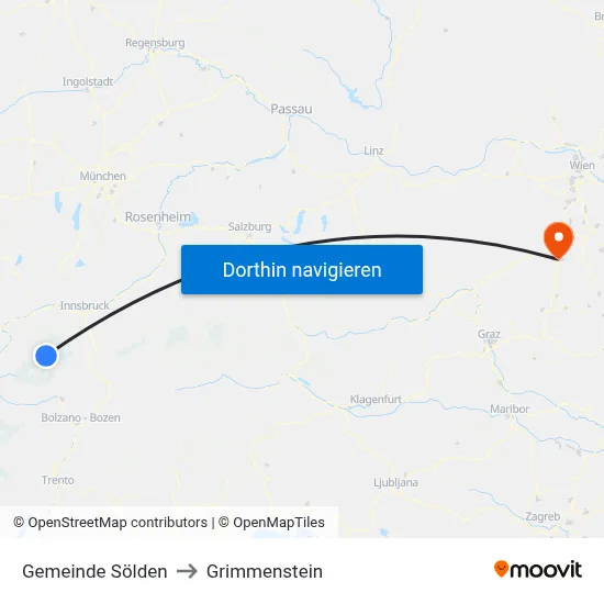 Gemeinde Sölden to Grimmenstein map