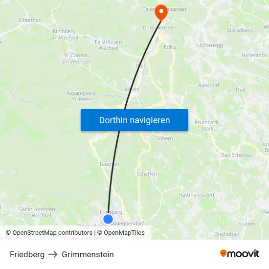 Friedberg to Grimmenstein map