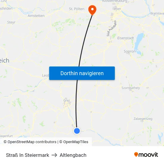 Straß In Steiermark to Altlengbach map