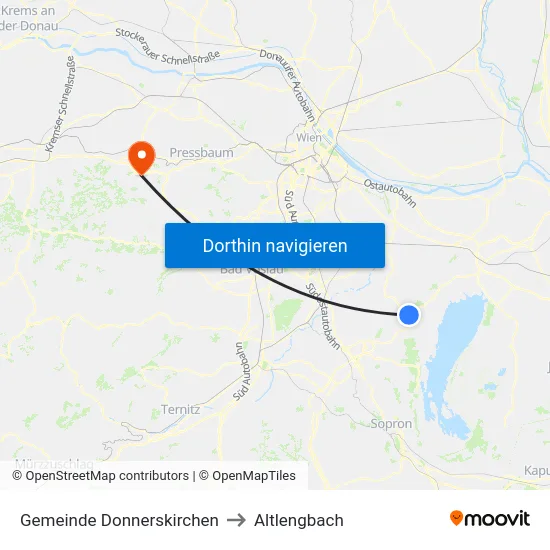 Gemeinde Donnerskirchen to Altlengbach map