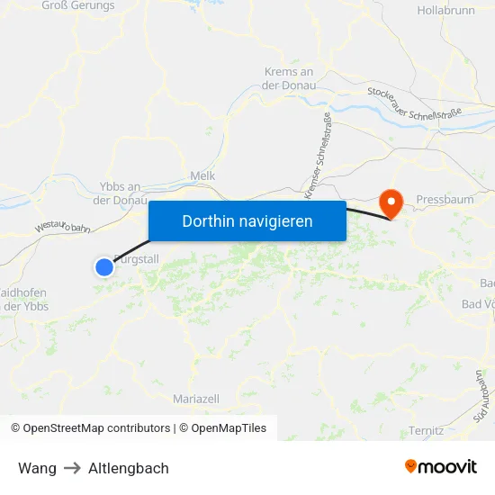 Wang to Altlengbach map