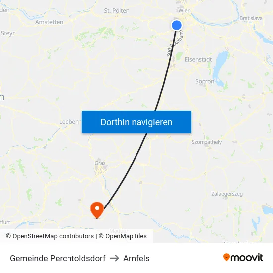 Gemeinde Perchtoldsdorf to Arnfels map