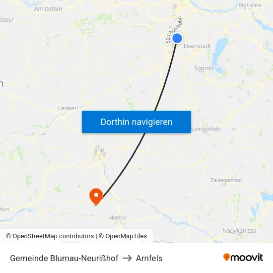 Gemeinde Blumau-Neurißhof to Arnfels map