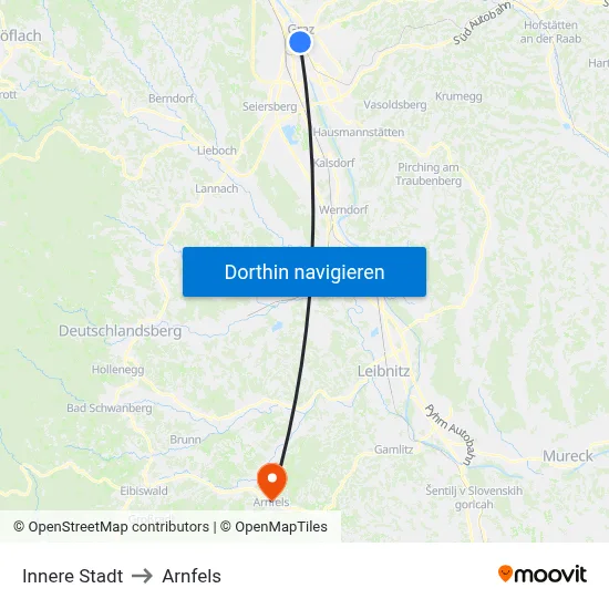 Innere Stadt to Arnfels map