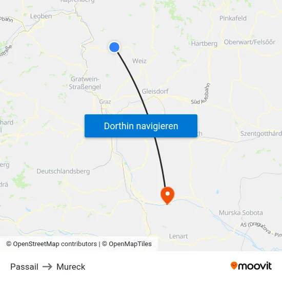 Passail to Mureck map