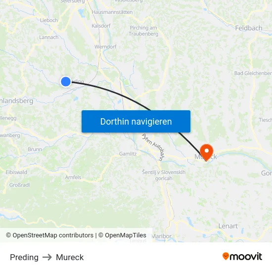 Preding to Mureck map