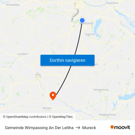 Gemeinde Wimpassing An Der Leitha to Mureck map