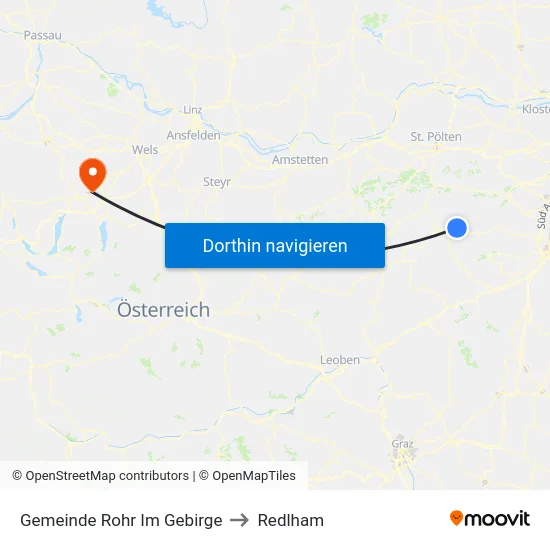 Gemeinde Rohr Im Gebirge to Redlham map