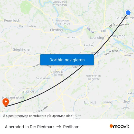 Alberndorf In Der Riedmark to Redlham map