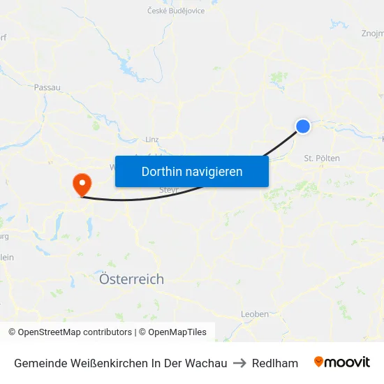 Gemeinde Weißenkirchen In Der Wachau to Redlham map