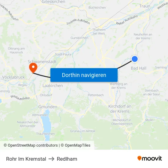 Rohr Im Kremstal to Redlham map