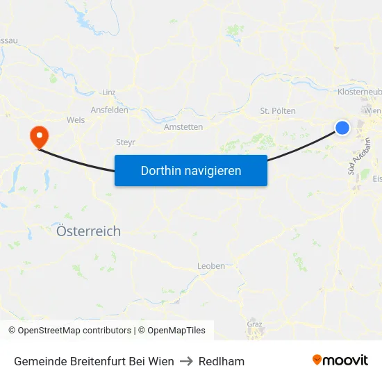 Gemeinde Breitenfurt Bei Wien to Redlham map