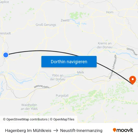 Hagenberg Im Mühlkreis to Neustift-Innermanzing map