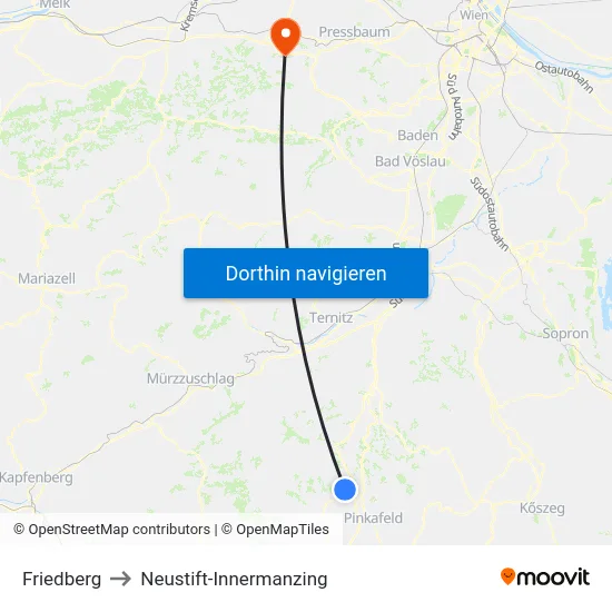 Friedberg to Neustift-Innermanzing map