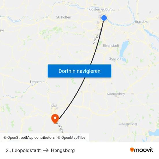 2., Leopoldstadt to Hengsberg map