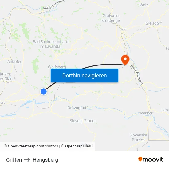 Griffen to Hengsberg map