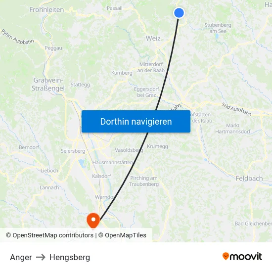 Anger to Hengsberg map