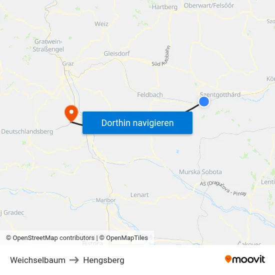 Weichselbaum to Hengsberg map