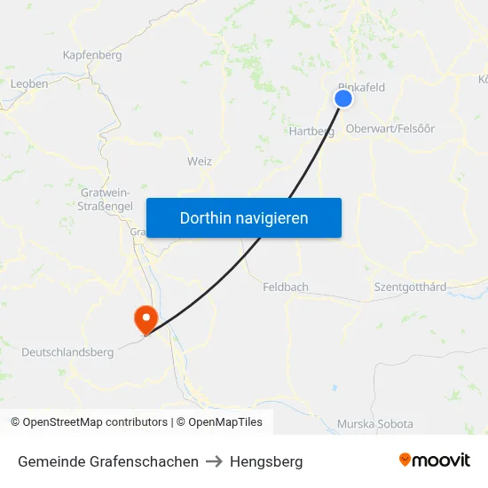 Gemeinde Grafenschachen to Hengsberg map