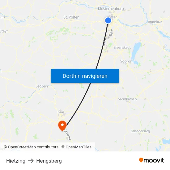 Hietzing to Hengsberg map