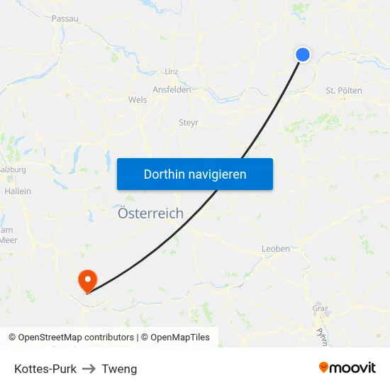 Kottes-Purk to Tweng map