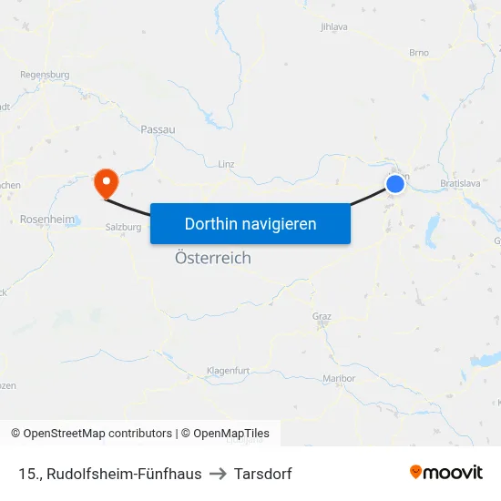 15., Rudolfsheim-Fünfhaus to Tarsdorf map