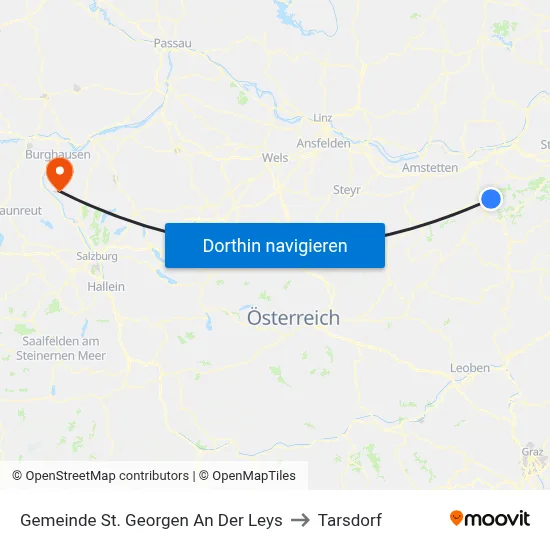 Gemeinde St. Georgen An Der Leys to Tarsdorf map