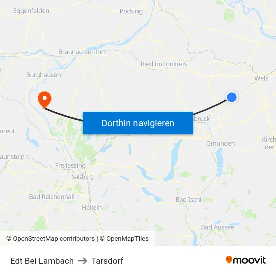 Edt Bei Lambach to Tarsdorf map