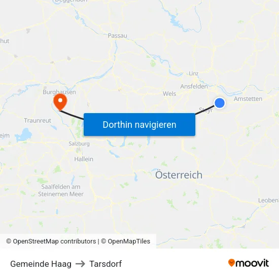 Gemeinde Haag to Tarsdorf map