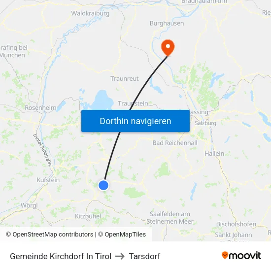 Gemeinde Kirchdorf In Tirol to Tarsdorf map