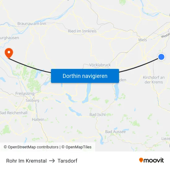 Rohr Im Kremstal to Tarsdorf map