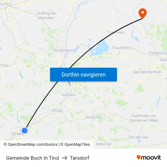 Gemeinde Buch In Tirol to Tarsdorf map