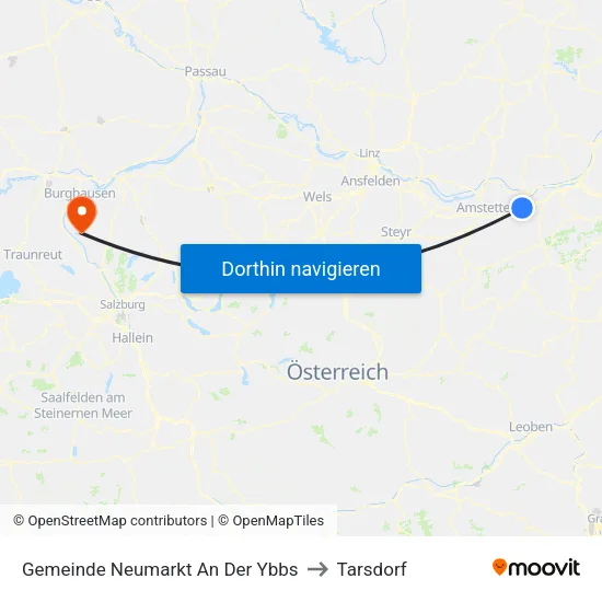 Gemeinde Neumarkt An Der Ybbs to Tarsdorf map