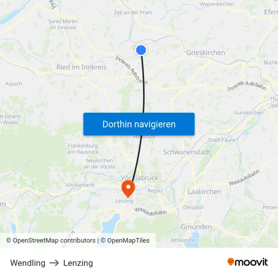 Wendling to Lenzing map