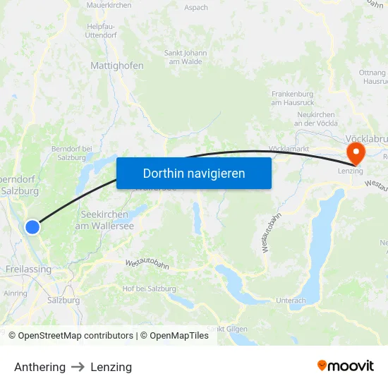 Anthering to Lenzing map