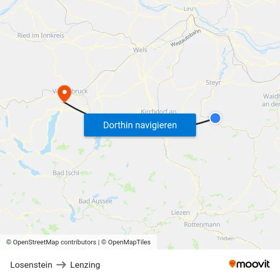 Losenstein to Lenzing map