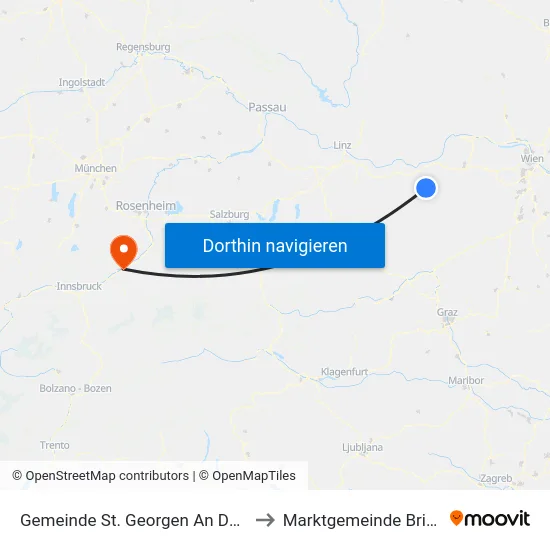 Gemeinde St. Georgen An Der Leys to Marktgemeinde Brixlegg map
