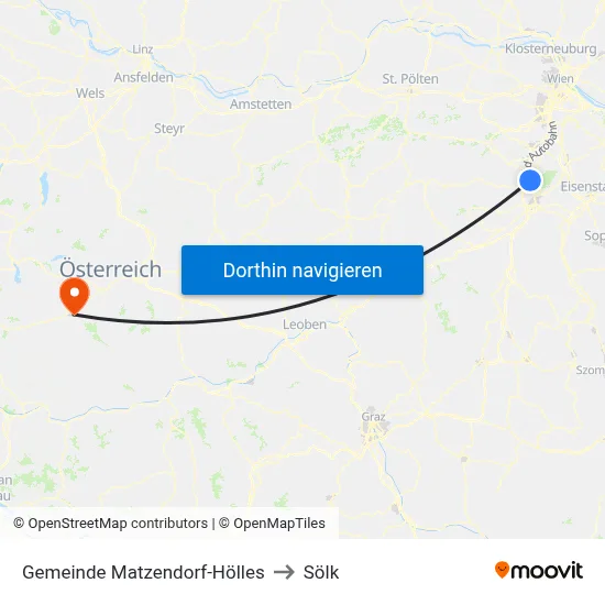 Gemeinde Matzendorf-Hölles to Sölk map