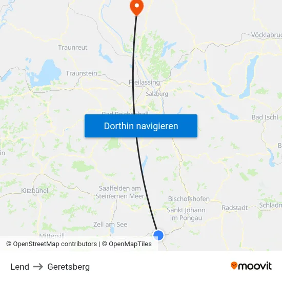 Lend to Geretsberg map