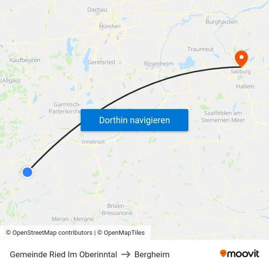 Gemeinde Ried Im Oberinntal to Bergheim map