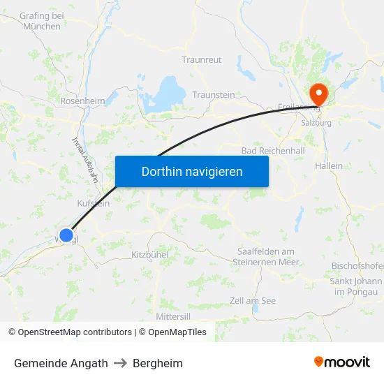 Gemeinde Angath to Bergheim map