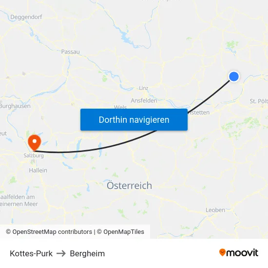 Kottes-Purk to Bergheim map